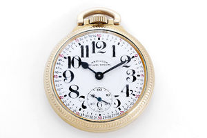 Hamilton Railway Special Vintage 21J Pocket Watch Mod 992B ca. 1946