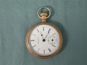 Antique early 1900s Elgin National Watch Co. Pocket Watch 14K Gold Rolled Plated