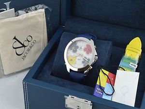 JACOB & CO. FIVE TIME ZONE Diamond Men's Watch 47mm 100% Authentic From JAPAN