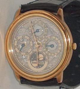 Audemars Piguet Solid 18K Gold Skeleton Quantieme Perpetual Moonphase For Men