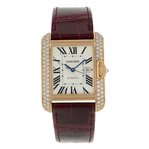 Cartier Acquario Anglaise WT100016 18K Rosa Oro E Diamanti