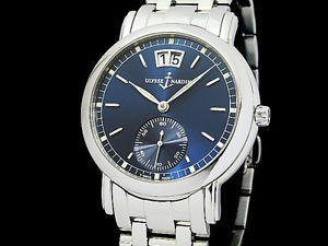 Auth ULYSSE NARDIN San Marco 133-77-9 SS Auto Men's Watch(S A47727)