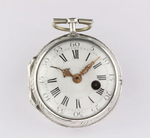 Alemán Reloj de husillo Georg Johannes Liebold Zeulenroda um 1780