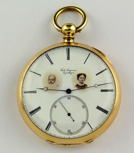 Jules Jackson 1855 Ressort Chronomètre Inhibition Montre De Poche 18k Doré