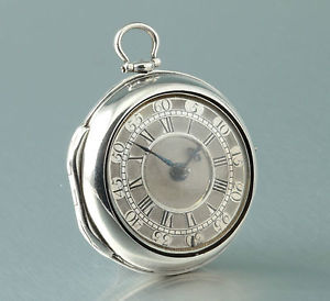 1743 Barocco Argento Orologio Alberino John Sanderson Newcastle