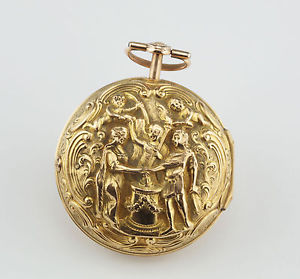 18k Oro Orologio alberino Harry Potter Londra Repousse Dimenticate fusée 1780