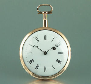 18k Oro Orologio alberino con ¼ Ripetizione campana 1800 dimenticate fusée