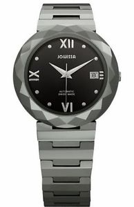 Jowissa Women's J1.166.L Soletta Automatic Steel And Tungsten Black Dial Watch