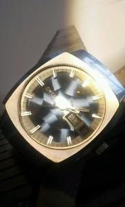Vintage rare Mystery Blue Dial 27 Jewels Enicar Automatic Men´s Watch 70s