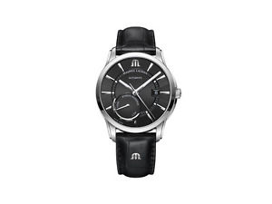 Maurice Lacroix Pontos Power Reserve Automatic Watch, ML 113, Black, Leather