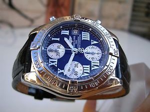 CRONOGRAFO BREITLING COCKPIT CHRONOMETER A13358 ACCIAIO AUTOMATICO DA VETRINA