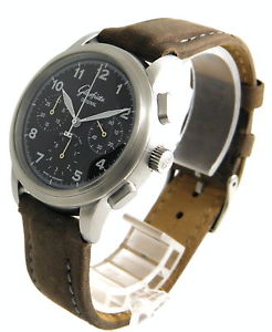 GLASHÜTTE ORIGINAL GO NAVIGATOR FLIEGER CHRONOGRAPH CAL 39 GLASBODEN