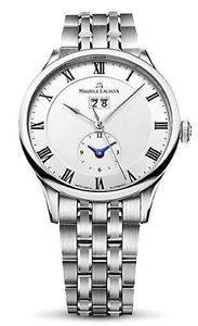 Maurice Lacroix Masterpiece Date GMT Opaline Dial Mens Watch MP6707-SS002-112