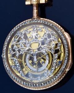 MUSEUM Skeleton Lepine A Paris Verge Fusee 18k gold&diamonds watch for Louis XVI