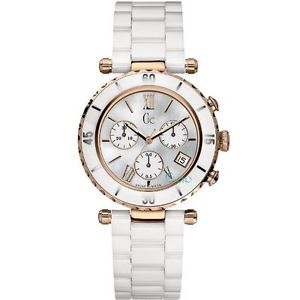 Guess I47504M1S Mens Mother Of Pearl Dial Analog Quartz Watch with Ceramic Strap