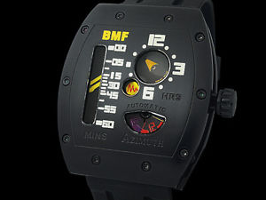 Auth AZIMUTH Gejimeka BMF AM1MGBPR PVD Auto Men's Watch(S A45493)