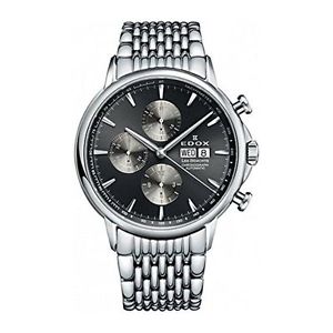 Edox 01120 3M GIN Mens Grey Dial Analog Automatic Watch