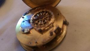 VERY ANTIQUE AND UNIQUE KEY WIND FARREY A AGEN  POCKET WATCH WORKING