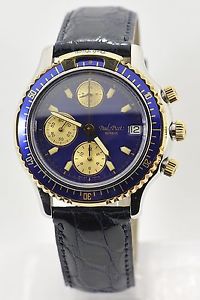 Paul Picot U-BOOT acer/oro. NUEVO. Automático. GMT 24h. Chronografo. Correa Piel