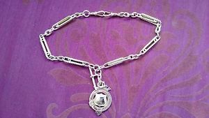 9ct rose gold Albert chain 52.4 grams antique trombone and twisted link.