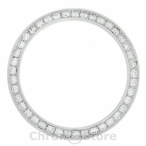 Lunetta Orologio Cartier Pasha Cronografo 36mm Acciaio Inossidabile Diamanti 2ct
