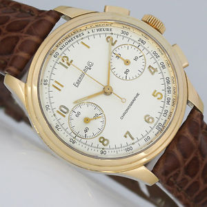 EBERHARD & CO. OLDFLYER CHRONOGRAPH GOLD UHR Ref. 30046