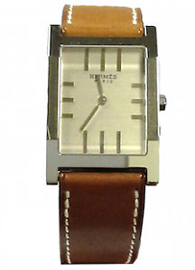 HERMES Mod.TANDEM QUARTZ GENT LEATHER STRAP 32mm