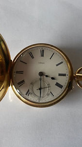 Taschenuhr Goldene Halbsavonette