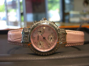 WOMENS FINE FENDI ZUCCA DIAMOND WATCH F451277DC NEW WOW BOX AND PAPERS!!