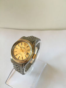 TUDOR Princess Oysterdate 25mm mit Gold Lünette Bicolor