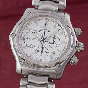 EBEL 1911 BTR EDELSTAHL CHRONOGRAPH AUTOMATIK E9137L70 GLASBODEN VP: 5100,- €