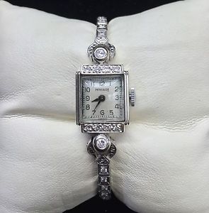 Vintage 1950's Perraux  Diamond Watch