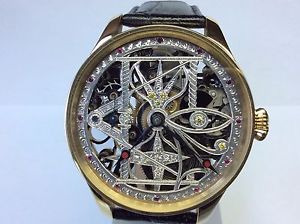 WOW! CORTEBERT 534. RARE  BRILLIANTS MASONIC SKELETON HANDMADE.