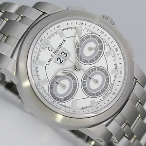 BUCHERER PATRAVI BIG DATE CHRONOGRAPH  NEU 1 / 2015 UHR Ref.00.10611.08.23.22