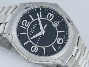 EBEL SPORT GENT NEU STAHL/STAHL UVP 1600€ UHR