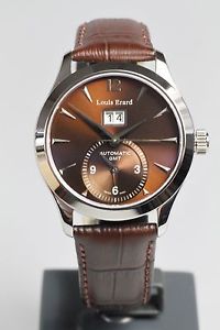 Louis Erard schweizer Armbanduhr Automatik GMT braun (82205AA13.BDC21)