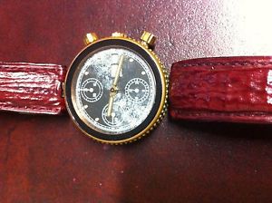 GERALD GENTA GEFICA CHRONO DAY DATE BRONZE 1989 GENUINE ONE OWNER