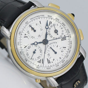 MAURICE LACROIX MASTERPIECE RATTRAPANTE DOPPELCHRONOGRAPH STAHL/GOLD UHR