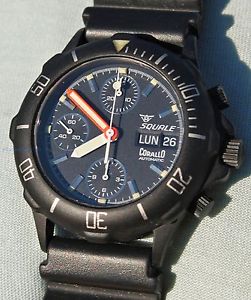 RARISSIMO NOS chrono SQUALE CORALLO PVD SUB anni '80/'90 ma NUOVO con cartellino