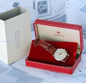 RARISSIMO Crono ZENITH d'epoca ORO 18kt  anni '50 ottime condizioni con scatola