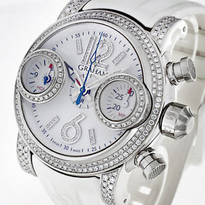 Graham Swordfish Chronograph Stahl mit Brillanten Ltd. Ref.2SWFS.W01A