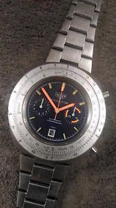 HEUER CALCULATOR 110.633 CHRONOGRAPH -Vintage !!