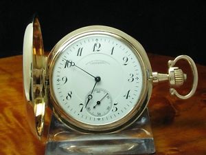 A. LANGE & SÖHNE DEUTSCHE UHRENFABRIKATION SAVONETTE 14kt. GOLD ROTGOLD DUF 1907
