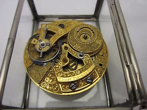 T Jacot Fleurier Suisse Vintage Antique Chinese Duplex Pocket Watch Movement