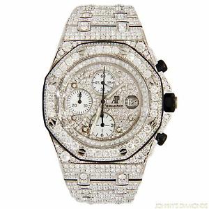 Audemars Piguet Royal Oak Offshore Stainless Steel covered in Diamonds 42mm
