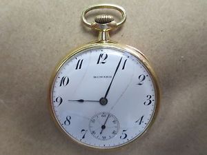 E. Howard 18kt Gold Pocket Watch- 23J- 1245095- S. Pacific Lines- Presentation