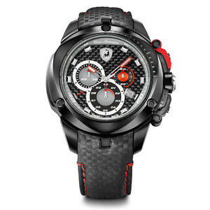 Tonino Lamborghini Shield Series Black Chronograph Watch 7804