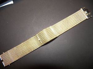 14K SOLID GOLD LADY'S GIRARD PERREGAUX WOVEN BRACELET WATCH