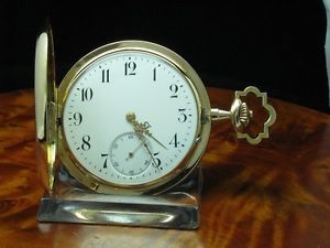 14kt 585 3 DECKEL GOLD GELBGOLD SAVONETTE SPRUNGDECKEL TASCHENUHR