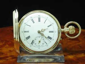 14kt 585 3 DECKEL GOLD GELBGOLD SAVONETTE SPRUNGDECKEL TASCHENUHR